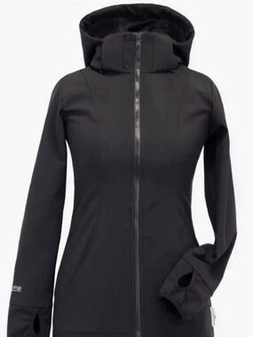Babywearing Women’s Black Hooded Softshell Large  Jacket